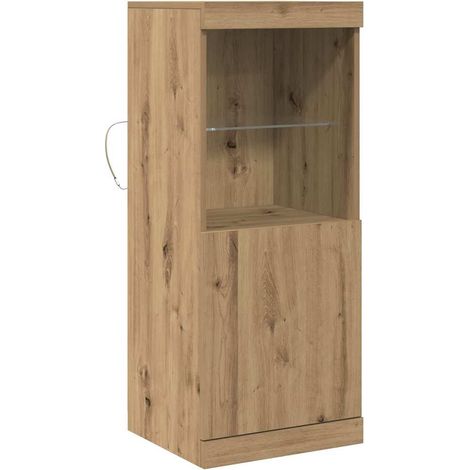 Buffet,Bahut,Meuble de Rangement chêne artisanal 41 x 37 x 100 cm Bois d'ingénierie CFW89538 (1/5)