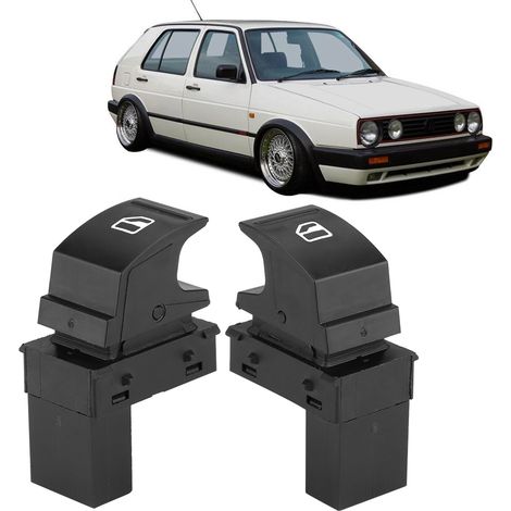 Fensterheber-Bedienfeld-Set für VW Golf MK5, Caddy, Jetta, Passat B6, Eos – Fensterheberschalter, Türkonsole, Ersatzteil, 1 Stück, schwarz (1/5)