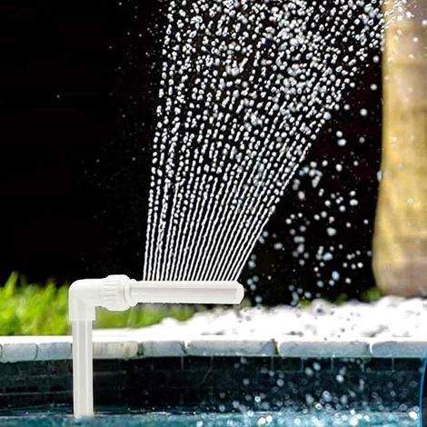 Wasserfallbrunnen für Schwimmbäder – Verstellbare PVC-Düse – Wassersterilisation – Zubehör für Spas und Gärten (1/5)