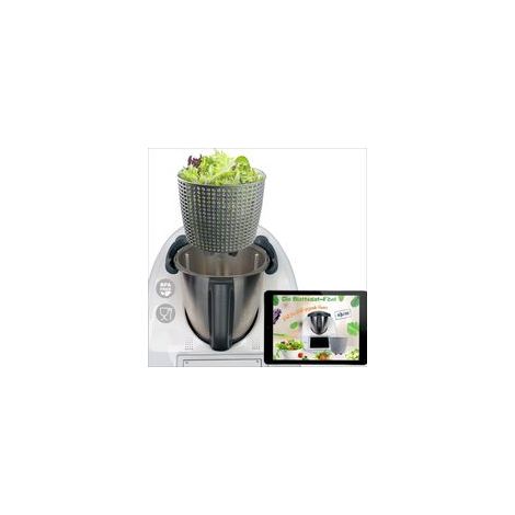 Essoreuse à Salade pour , TM6 & TM5 - Panier Essoreur 2-en-1 Grande Capacité pour Salade Croquante et Cuisson Vapeur - Accessoire Indispensable MixFino