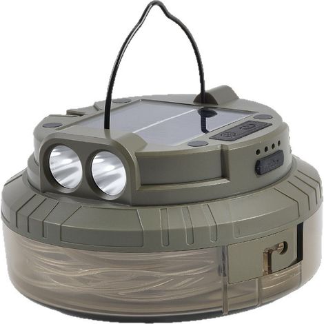 Guirlande lumineuse solaire de camping, lumière verte chaude, 1 unité, lampe LED solaire de camping, lampe torche rechargeable étanche, 20 mètres. (1/5)