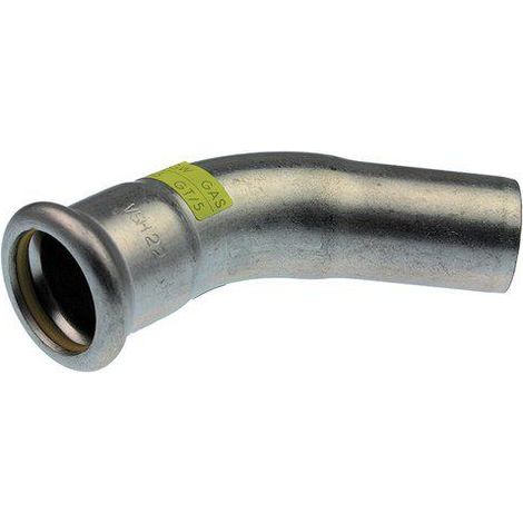 Logafix Edelstahl Gas Bogen 45 i/a 15 f. M-Presskontur - 7738327623 von Buderus