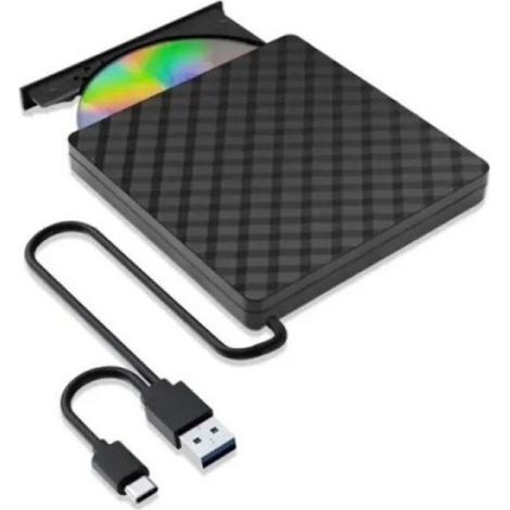 Lecteur Graveur CD DVD Externe - USB 3.0 - RW ROM - Portable - Noir - 1 Pièce