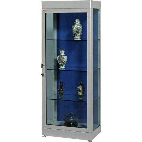 Vetrinetta di Sicurezza Blindata Corazzata a Piani Fondo Chiuso H 180 cm x 70 x 45 cm