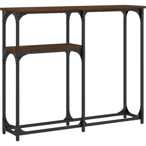 Maison Exclusive - Mesa consola madera de ingeniería marrón roble