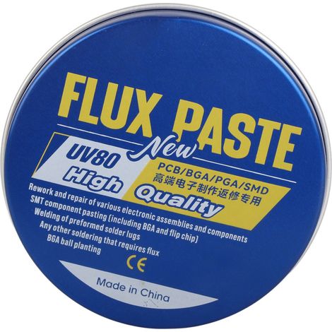 Pâte de flux de soudure à la colophane pour le soudage électrique, téléphones portables, cartes de circuits imprimés et outils de soudure (1/5)