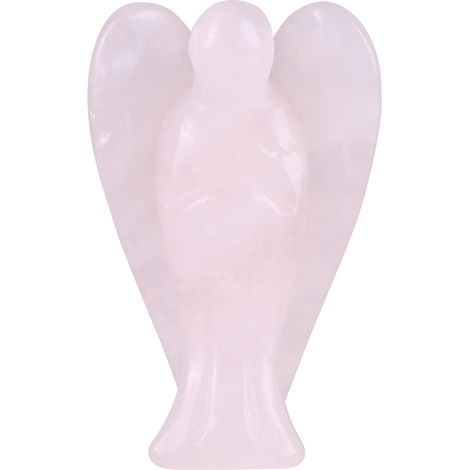 Schutzengel-Heilstein mit natürlicher Energie – Rosa Kristallgeschenk (1/5)