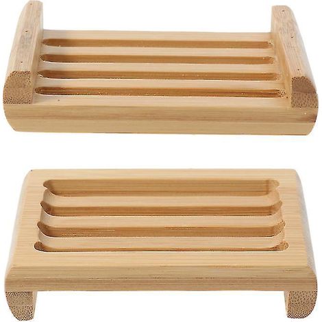2-teiliges Seifenschalen-Set aus Holz