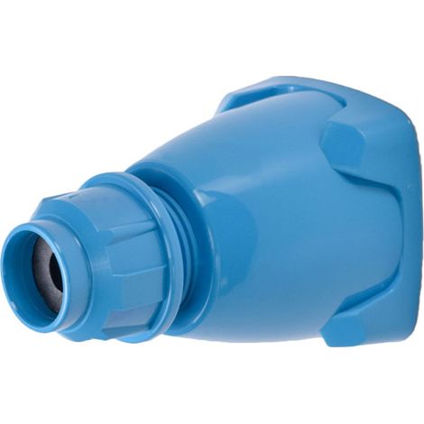 Marechal 611A013 Gerader Griff aus blauem Poly + 9–18 mm Kabelverschraubung