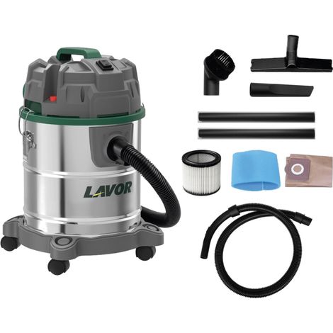 aspiratore solidi liquidi elettrico lavor "dozzy power" 1400w 20lt 40l/s