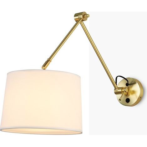 Zylindrische Wandleuchte mit klassischem, gebogenem Design