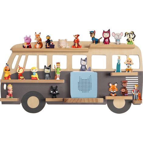 Todeco – Étagère murale pour Tonie Box – Capacité 20-25 figurines – Installation rapide – Design sécurisé avec bords arrondis (1/5)