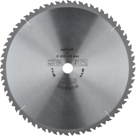 wolfcraft - Discos para sierras circulares de mesa serie marrón (cortes rápidos y bastos) - ref.6594000 (1/5)