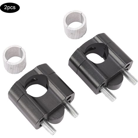 Paire réglable de poignées de guidon moto en alliage d'aluminium, rehausseurs de guidon pour modification moto (1/5)