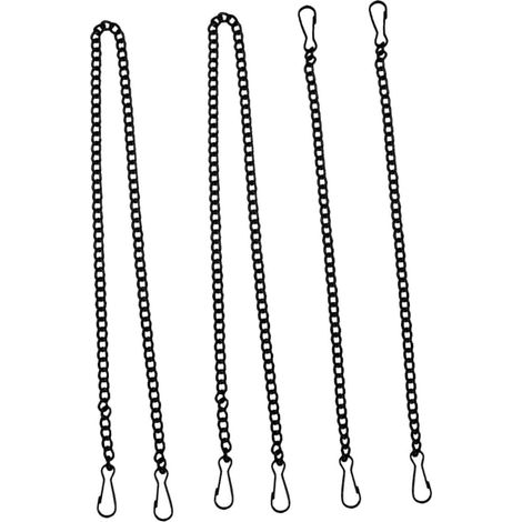 Chaîne de suspension robuste noire Operitacx pour tableaux, en fer, (1/5)