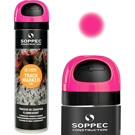 Marcador de seguimiento geodésico en aerosol Soppec rosa 500 ml - MTP GEO PINK