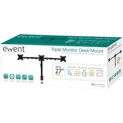 ewent EW1513 support moniteur noir ajustable (1/2)