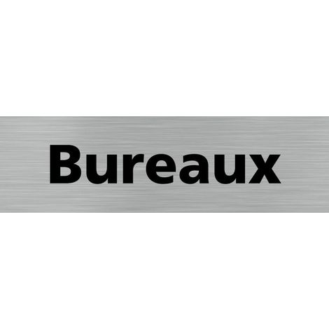 Pictogramme BUREAUX (Q0138).- Plaque aluminium brossé - (1/5)