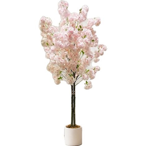 Cerezo artificial, aspecto realista, diseño que no requiere mantenimiento, 180 cm. (1/2)