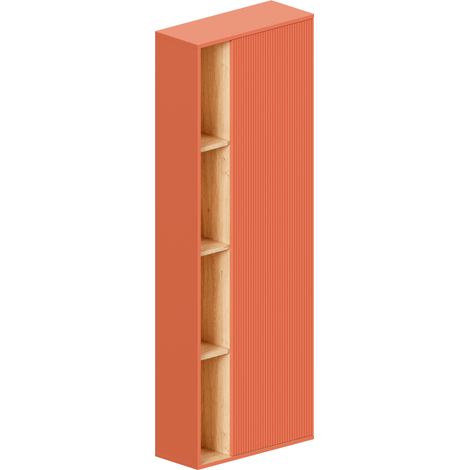 BERNSTEIN - Colonna pensile pensile albicocca opaco MDF 60x24x170cm (LxAxP), cerniere flessibili sinistra/destra - BELDIVO	Albicocca opaco