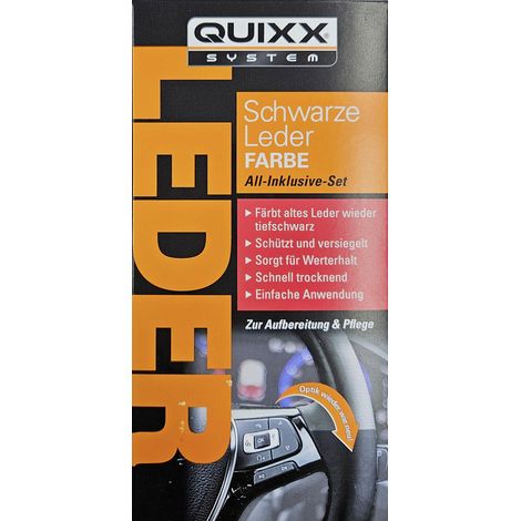 QUIXX SYSTEM 006181:QUIXX Schwarze Leder-Farbe All-Inklusive-Set 1 St.