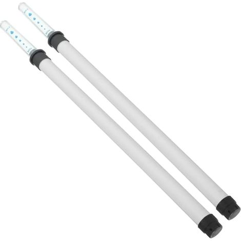 2 indicateurs de niveau d'eau pour plantes, 37 cm, grand hygromètre d'intérieur blanc