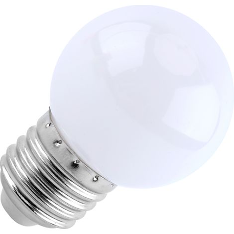 Ampoule LED boule ronde 2W E27 multicolore blanc lampe globe éclairage maison bar magasin