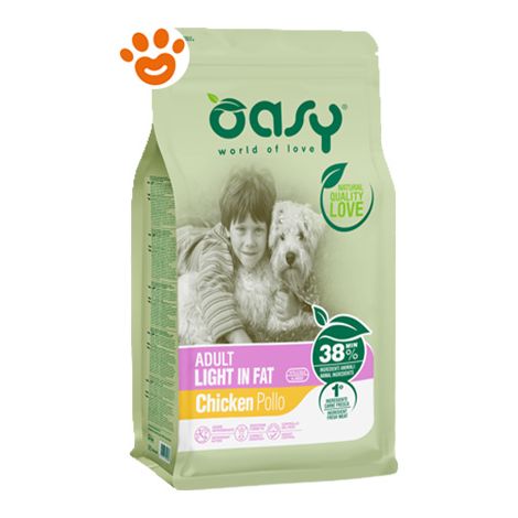Oasy Dog Lifestage Adult Light in Fat con Pollo - Oasy Dog Lifestage Adult Light in Fat con Pollo - Sacco Da 3 Kg