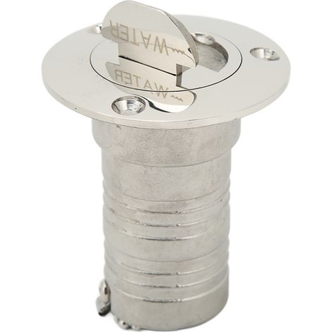 Prise d'eau de pont marine avec bouchon sans clé, en acier inoxydable poli miroir, convient aux bateaux, yachts, camping-cars, etc. (1/5)