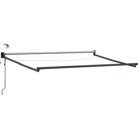 Store banne  Auvent rétractable électrique Rouge 3 x 2,5 m