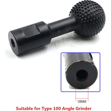 10 mm (pour meuleuses d'angle de 100 mm) Couteau à rainurer sphérique pour le bois, lime rotative, lime sphérique, tête de meulage pour la sculpture, meuleuse d'angle, tête de meulage sphérique (1/5)