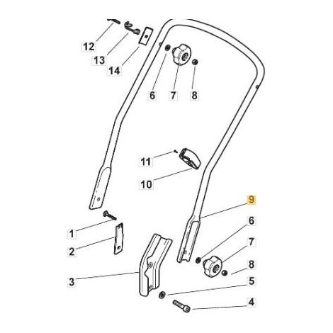 ORIGINAL STIGA UNTERER GRIFF – 81006613/0