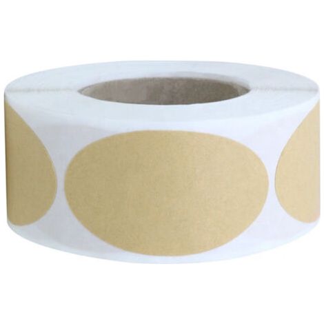 Lot de 250 étiquettes vierges en papier kraft faites à la main, étiquettes cadeaux pour bocaux (1/5)