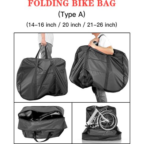 Sac de voyage pour vélo pliant, mallette de Transport Portable pour vélo de 14 à 16 pouces (1/5)