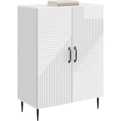 Maison Exclusive - Credenza Bianco Lucido 66 x 34,5 x 89,5 cm Legno ingegnerizzato