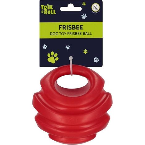 Hundespielzeug-Frisbeeball rot 12 cm 2112 (1/4)