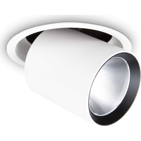 Faretto Tubolare Moderno Nova Alluminio Bianco Led 30W 4000K Luce Naturale (1/2)