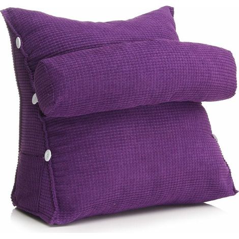 Coussin Lombaire - Réglable - En Coton Et Lin - Pour Chaise De Bureau Canapé Lit - Support Lombaire Ergonomique - 1 Pièce