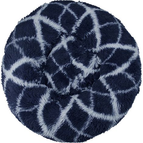 Lit pour Chat, Coussin Moelleux, Doux Lavable pour Chats Chiens (Bleu Marine, 40cm), Ensoleillé (1/5)