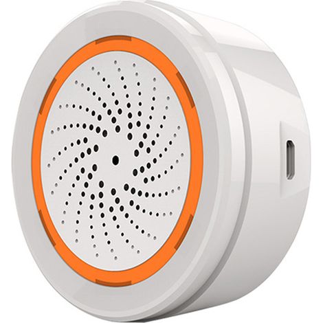 Alarma inteligente con sonido y luz vía Wi-Fi (90 dB), controlada mediante aplicación. (1/5)