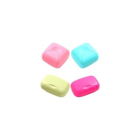 4 Pcs Portable Candy Couleur Savon Container Case Box Organisateur pour la Maison, Salle de Bains, randonnée, Voyage, Camping et Autres activités de Plein air (2 Petit + 2 Grand)