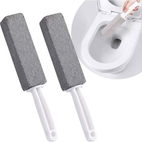 Brosse de nettoyage pour toilettes et évier, lot de 2 brosses de nettoyage en pierre ponce - Outils de nettoyage professionnels (1/5)