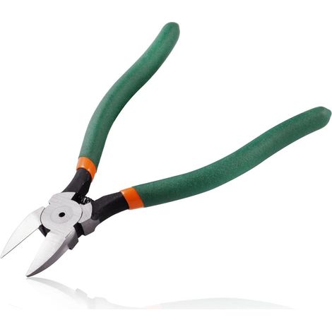 7 pouces coupe-bord, pince diagonale de précision, coupe-fil avec ressort, coupe-fil Pince coupante pour fils électroniques bijoux Attaches zippées coupe (1/5)