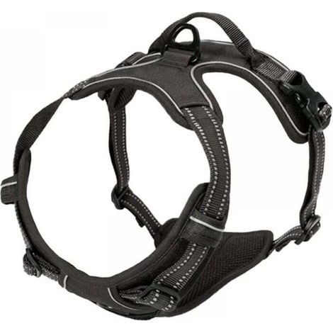 x S-Black No-Stress Adjustable Comfortable Reflective Dog Harness. MUMU (1/4)