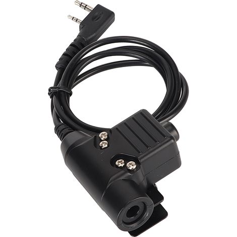Câble adaptateur Radio talkie-walkie 90cm U94 PTT, connecteur de prise de casque Push to Talk pour Kenwood KPG TH TK (1/5)
