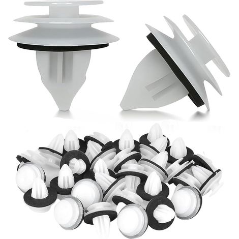 100 clip di fissaggio in plastica per interni auto, paraurti e pannelli delle portiere (1/5)