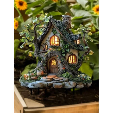 Dekorative Gartenfigur – Originelles Design – Für den Innen- und Außenbereich geeignet – Ideal zur Dekoration von Zimmerpflanzen