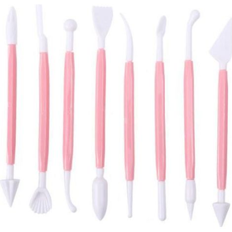 Stylo à modeler rose pour fondant, kit d'outils ultra-léger pour la pâtisserie, matériaux faits main (1/5)