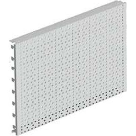 Fondale in lamiera forato mm.400h grigio ral 7035 - Misure: mm 1000 l.x400 h