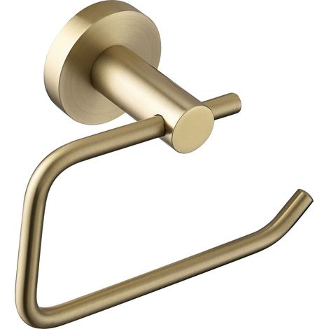 Bristan Round Toilet Roll Holder Brushed Brass